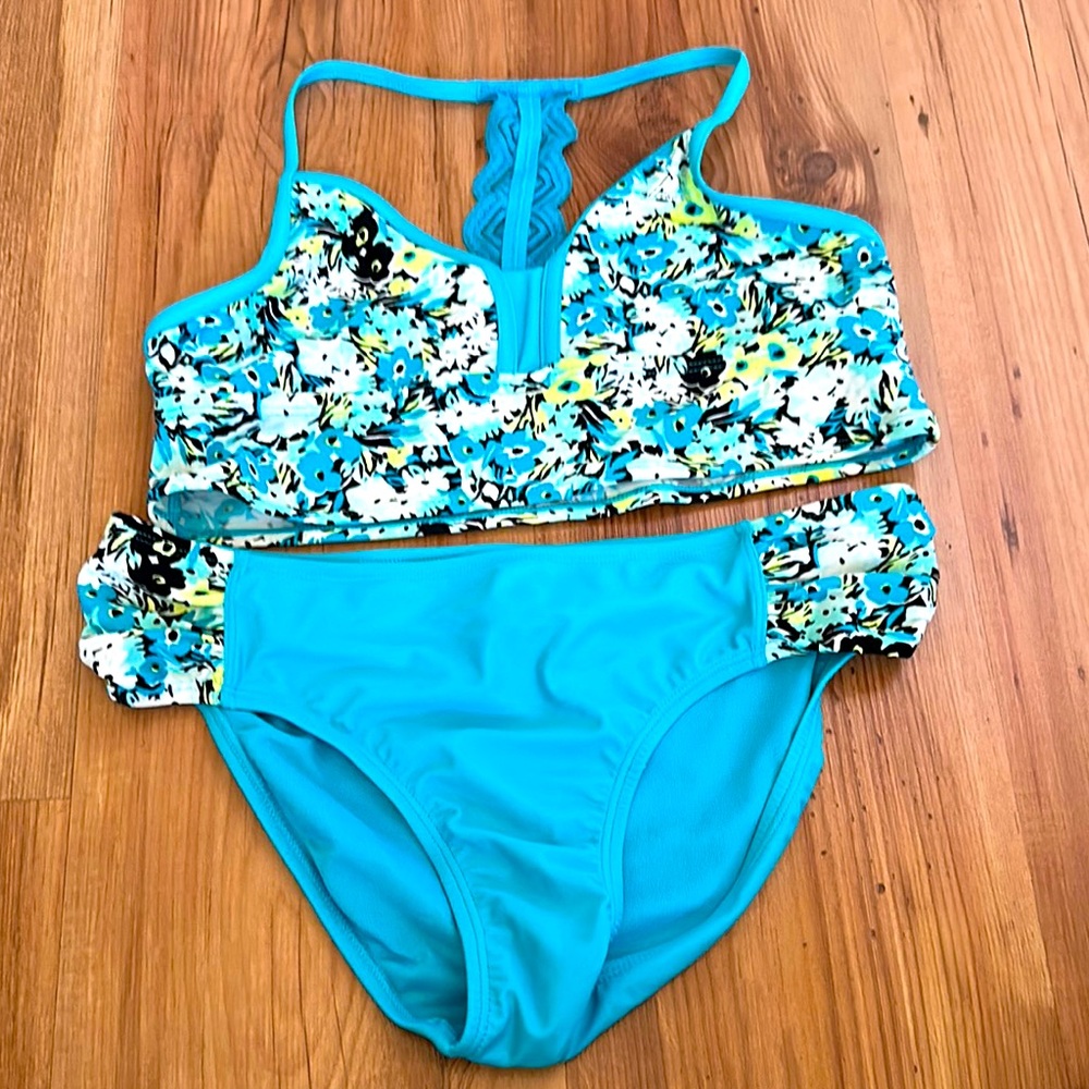 ZeroXposur Blue‎ and Yellow Bikini Swim Set